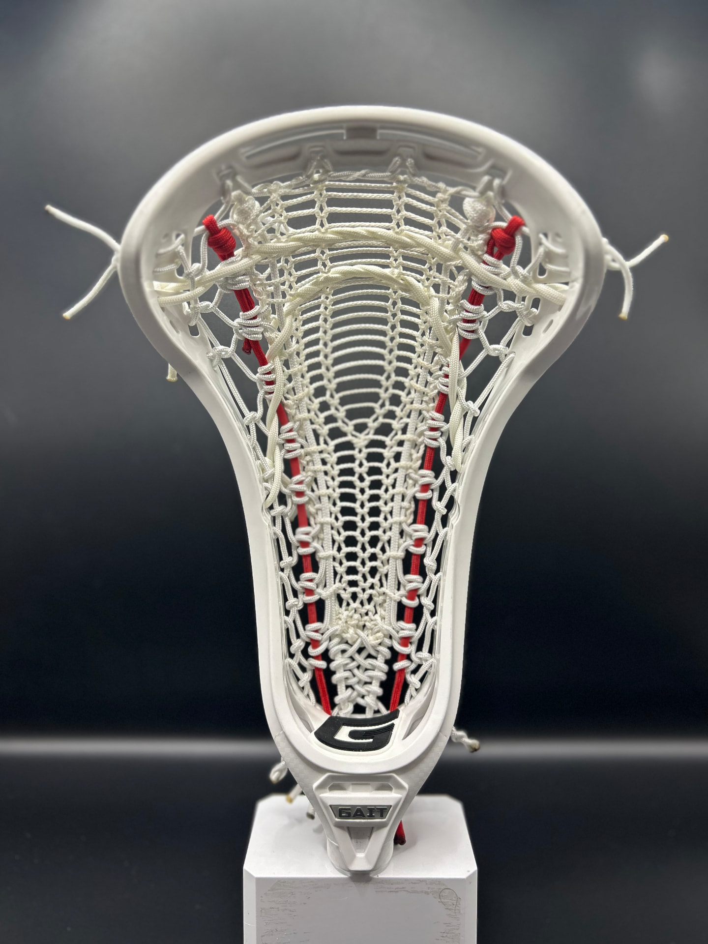 Gait · White Mesh with Red Accents