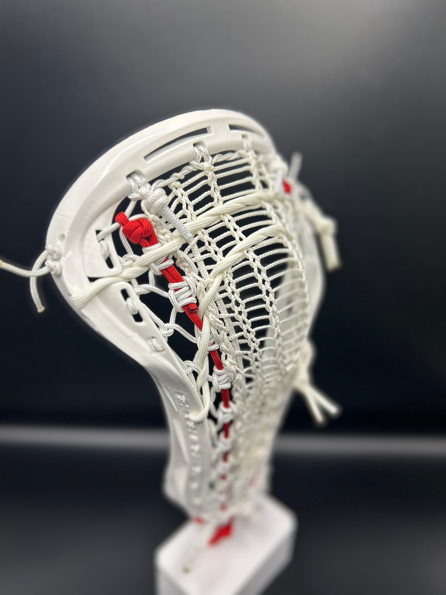 Gait · White Mesh with Red Accents